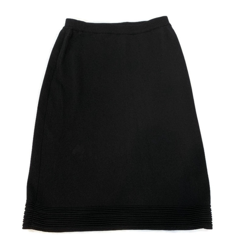 Vintage Vertigo Paris Women’s Black A Line Midi Skirt